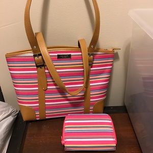 Kate Spade purse & matching wallet.